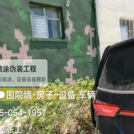 临夏数码迷彩漆施工